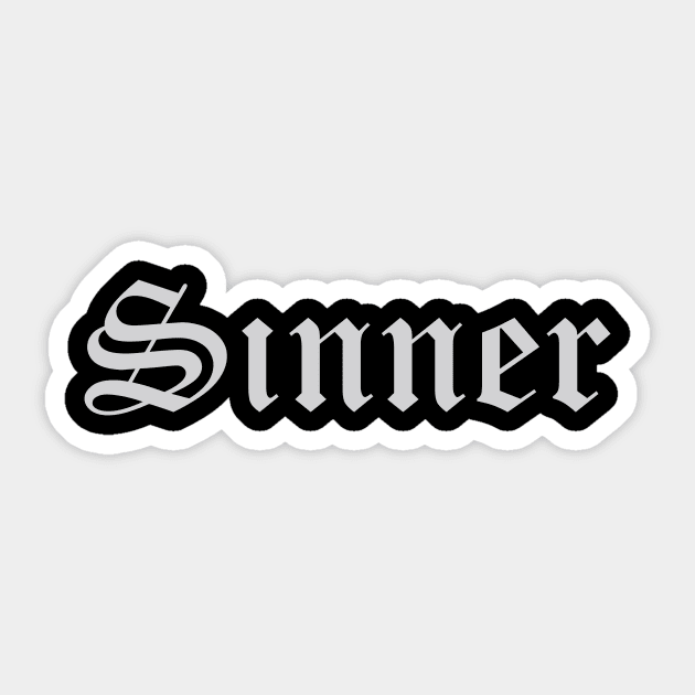 Sinner Sticker by BlackRavenOath